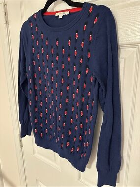 Boden British Queen's Guards Sweater, Blue, Size US 8